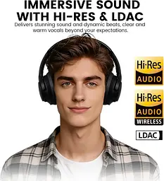 Bluetooth навушники 1Mii AI Y8+ з ANC, LDAC і автономністю до 100 годин - мініатюра 4