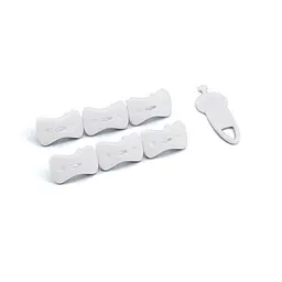 Заглушки для розеток із ключем MBM Kids 6 шт білі (BS-12 WHITE) - мініатюра 5