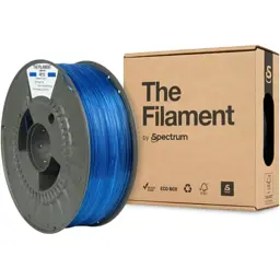 Пластик для 3D-принтера The Filament PETG 1.75mm TRANSPARENT BLUE 1kg (TF-24027) - мініатюра 3