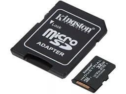 Карта пам'яті Kingston Industrial microSDHC UHS-I (U3) V30 A1 + SD Adapter 32 GB (SDCIT2/32GB) - мініатюра 2