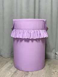 Кошик для іграшок фіолетовий з рюшею