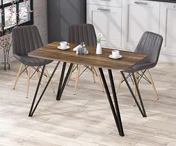 Обідній стіл Ліма 120-65 Закруглені кути Loft Design (Горіх Модена)