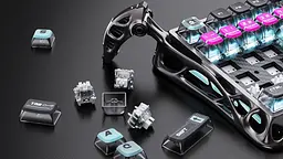 Клавіатура GravaStar Mercury V75 Pro 80keys Magnetic Jade Gaming 8K USB-A RGB Cyberpunk (GS_V75_PRO_RM_EGRY) - мініатюра 8