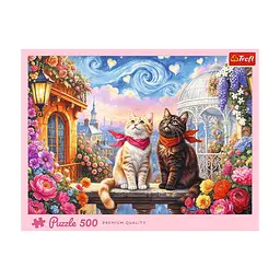 Пазл Trefl Люблячі котики 500 елементів (5900511375534) - мініатюра 3