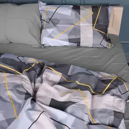 Підковдра MirSon Сатин 22-1403 Geometric Elegance 110х140 см (2200010567649) - мініатюра 2