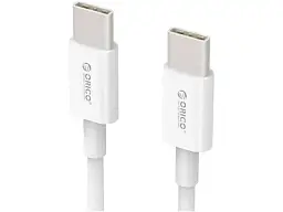 Кабель Orico USB Type-C to USB Type-C 100W 1m White (CA913381) - мініатюра 2