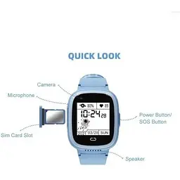 Дитячий смарт-годинник Kids SM LT30 GPS+IP65 Blue - мініатюра 4