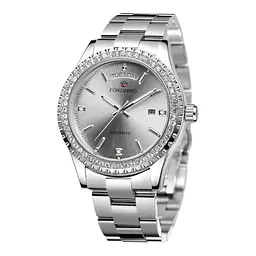Наручний годинник чоловічий 6919 Silver-Silver Forsining acs0031381