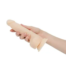 Фалоімітатор Addiction - Naked - 8 Rotating Vibrating Dildo with Remote - Vanilla з вібрацією та ротацією, 21.5х4.2 см - мініатюра 2