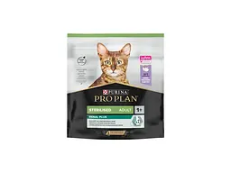 Сухий корм для кішок Purina Pro Plan Sterilised Adult 1+ Renal Plus Для дорослих стерилізованих З індичкою 400 г (7613033564673)