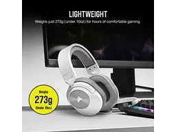 Навушники з мікрофоном Corsair HS55 Stereo White (CA-9011261) - мініатюра 6