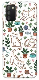TPU чохол Demsky Cats pattern для Samsung Galaxy A03s