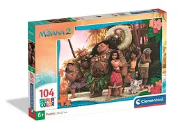 Пазл Clementoni SuperСolor: Моана та друзі, Disney (SuperСolor - Disney Moana 2 Puzzle - 104 pcs.), 104 ел. (61436)