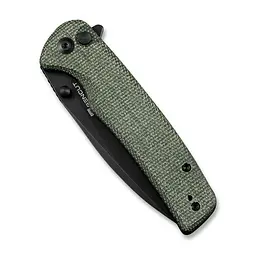 Ніж cкладний Sencut Sachse S21007-2 Micarta зелений - чорне лезо - мініатюра 5