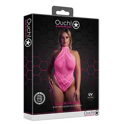 Боді Ouch! With Halter Neck, XL/XXXXL (рожевий) - мініатюра 7
