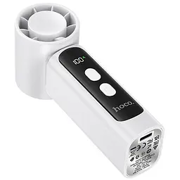 Портативний вентилятор HX601 handheld folding fan 3000 mAh White Hoco teh0029480 - мініатюра 4