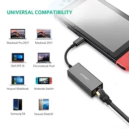 Мережевий адаптер Ugreen US236 USB-C Gigabit Ethernet Adapter (50307) [83255] - мініатюра 2