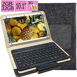 Планшет-телефон Adronix MT232 3G Pink 2/32GB + Чохол із Bluetooth клавіатурою - мініатюра 2