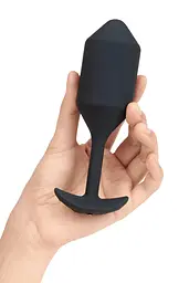 Анальна пробка з вібрацією B-Vibe Vibrating Snug Plug 4, 15 см (чорний) - мініатюра 4