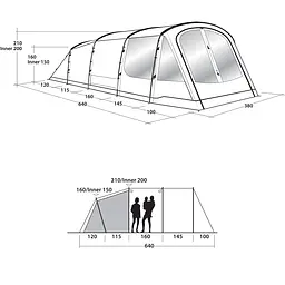 Намет Outwell Norwood 6 Green (111214) - мініатюра 2