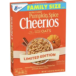 Пластівці Cheerios Pumpkin Spice Gluten Free 561g