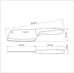 Ніж сокирка Plenus light grey, 127 мм TRAMONTINA kuh0016876 - мініатюра 4