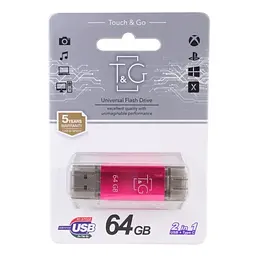 Накопичувач флеш T&G 009 Star 64 GB Type-C для Apple 15 серії фуксія - мініатюра 3