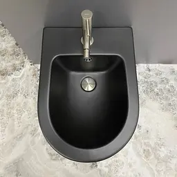 Підвісне біде VBI Vulcano black matt VBI-020413, Чорний матовий - мініатюра 5