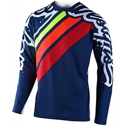 Велоджерсі Troy Lee Designs Sprint Jersey Seca 2.0 Navy/Red XS (1106-324782001)
