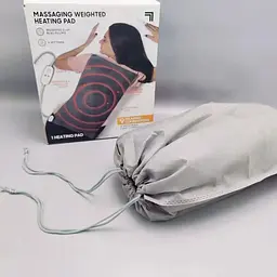 Зігрівальна електрична масажна підстилка – грілка MASSAGING WEIGHTED HEATING PAD від болю в спині