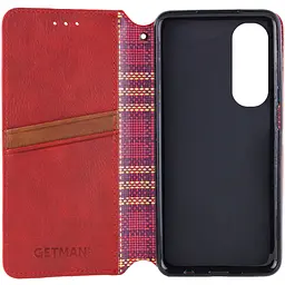Шкіряний чохол-книжка GETMAN Cubic (PU) для Oppo A60 4G Червоний - мініатюра 6
