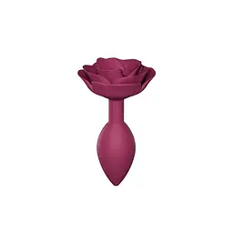 Анальна пробка Love To Love Open Roses M, 8.5х3.4 см, бордовий