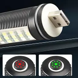 Ліхтар акумуляторний налобний ручний ЗУ USB zoom SY-2209-Р50+18SMD - мініатюра 7
