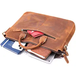 Чоловічий шкіряний портфель Vintage 38х30х8 см sum0024958 - мініатюра 6