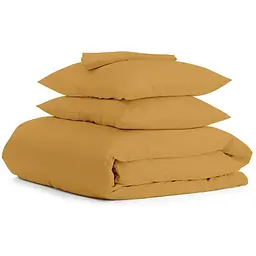 Комплект постільної білизни Cosas Curcuma CS2 Євро гірчичний (Ranfors_Mustard_El-Mustard_200)