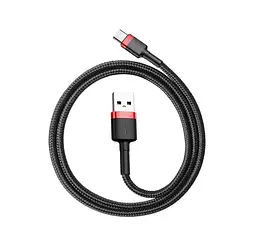 Кабель Baseus cafule Cable USB для Type-C 1m Red Black(CATKLF-B91) - мініатюра 3