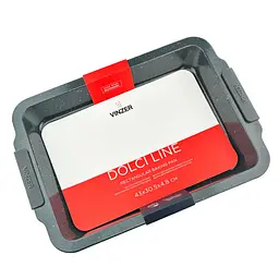 Форма для випікання прямокутна Vinzer Dolci Line 50783 43х30.5х4.8 см чорна - мініатюра 6