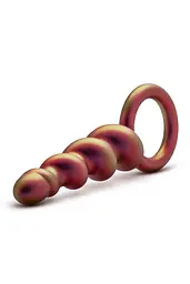 Анальна пробка Anal Adventures Matrix Spiral Loop Plug 13.3 см (жовтогарячий) - мініатюра 2