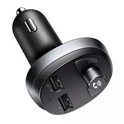 Адаптер - зарядне на 2 порти + FM-трансмітер McDodo Bluetooth FM Car Charger CC-6880