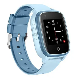 Годинник телефон для дітей Lemfo M93S з GPS трекером, 4G, SIM-картою, пульсометром, датчиком зняття з руки, 4 ГБ памʼяті, камерою та відеодзвінками Синій - мініатюра 3