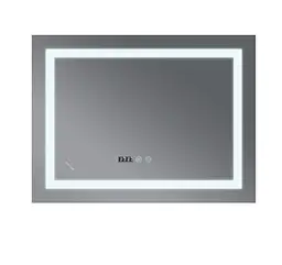 Дзеркало Mixxus Warm MR02-80x60 (годинник, LED-підсвічування, антизапотівання) (MI6004) - мініатюра 3