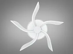 Люстра стельова LED Diasha 2480/5WH, 53W, 3200K-6500K, білий метал, сучасний стиль для дому - мініатюра 4