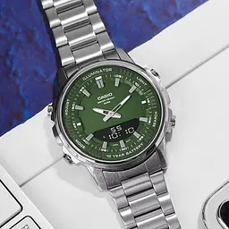 Чоловічий годинник Casio AMW-880D-3A Сріблястий ( AT1141-0223 ) - мініатюра 4