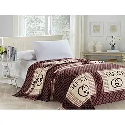 Плед велсофт TAG Tekstil VL1377 Гучі (Guchi) 160x220 см