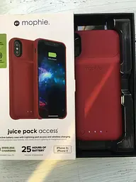 Чохол-акумулятор із бездротовою зарядкою Mophie Juice Pack Access Power Bank 2000 mAh для iPhone X/XS Red - мініатюра 6