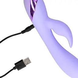 Вібратор-кролик Loveline Digital Lavender 20 см (бузковий) - мініатюра 4