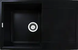 Кухонна мийка Adamant HORIZON антрацит 780x495x230 мм, з крилом 78 см - мініатюра 1