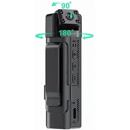 Нагрудна HD боді-камера TCAM H1080 p2p WiFi 1000 мАч Чорний (448274717) - мініатюра 5