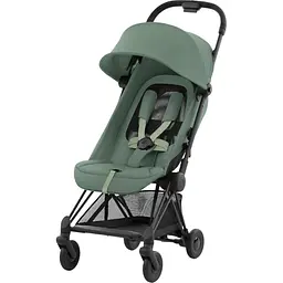Прогулянкова коляска Cybex Coya Matt Black Leaf Green (522004355) - мініатюра 3