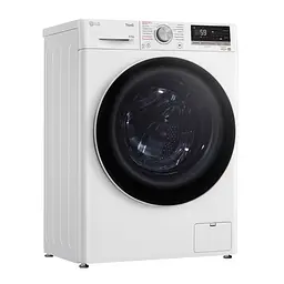 Пральна машина LG фронтальна, 8,5кг, 1200, A+++, 48см, дисплей, пара, інвертор, білий (F2V5GS0WW) - мініатюра 2